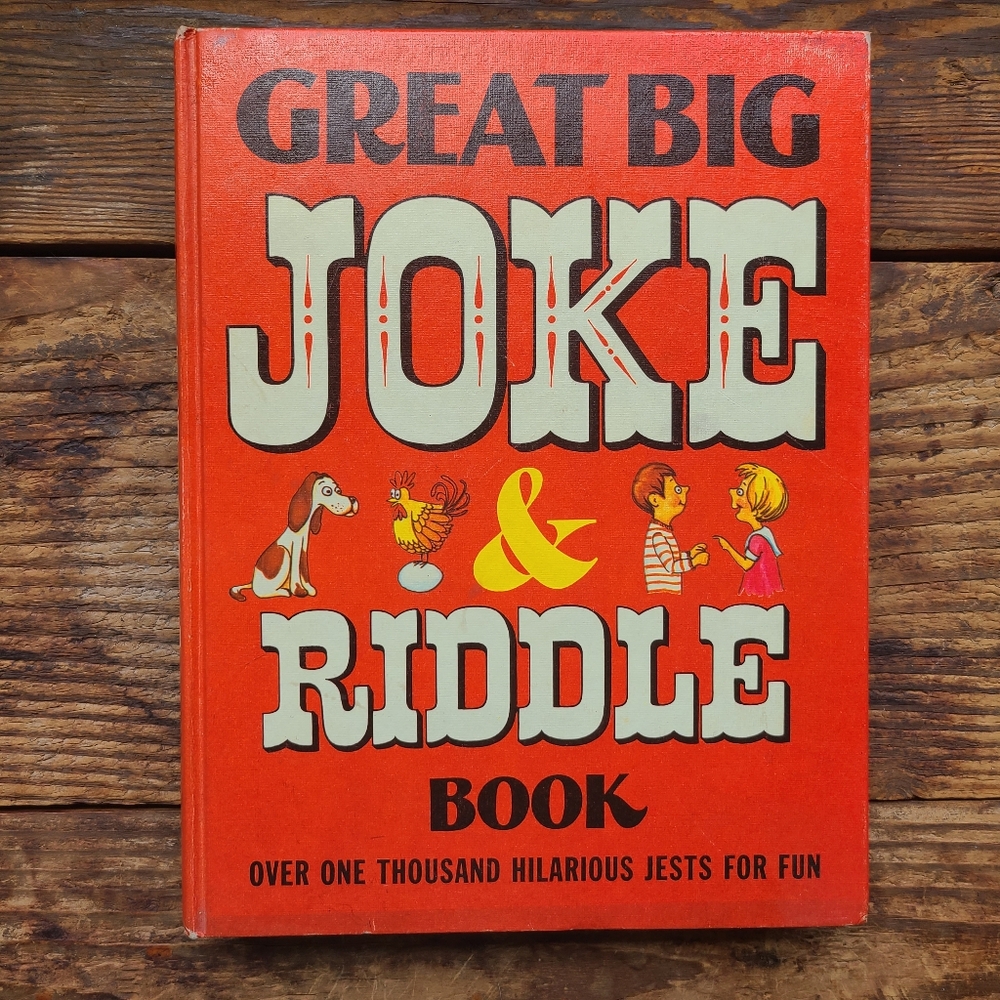 Vintage Great Big Joke & Riddle Book Hardcover  1970 Oscar Weigle Crosby